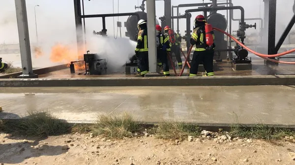 Fire safety training exercise